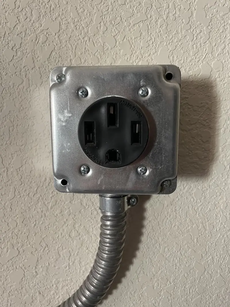 NEMA 14-50 outlet installed for Smart Home Electrical in Eveleth